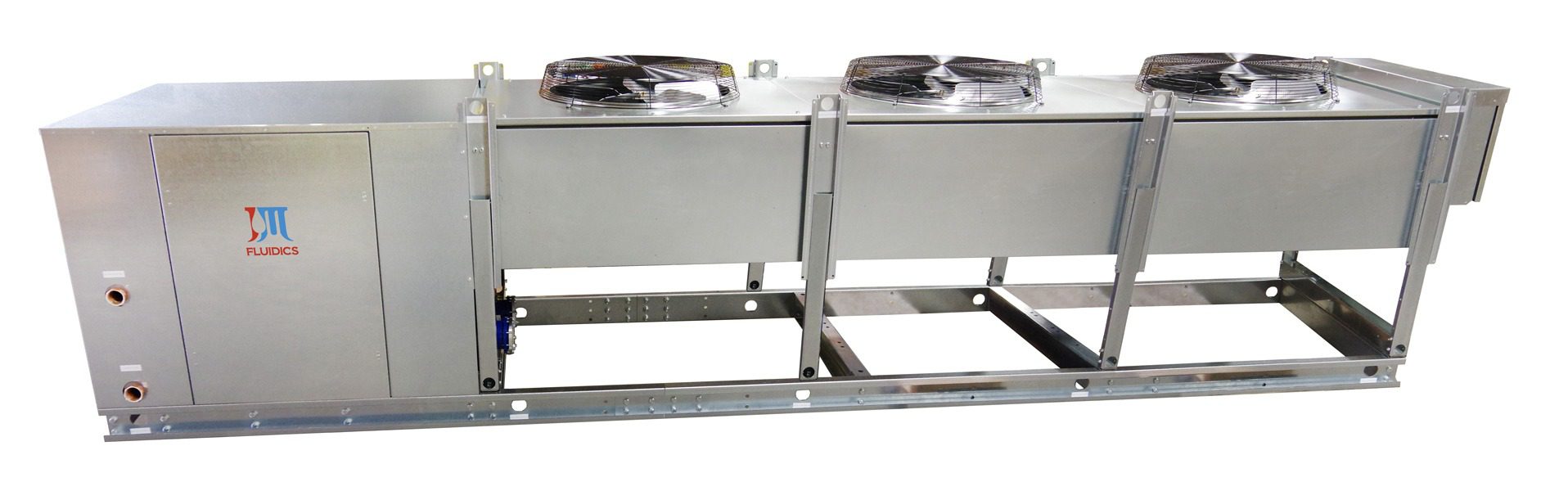 Air-cooled process chiller model PSA25D Side View