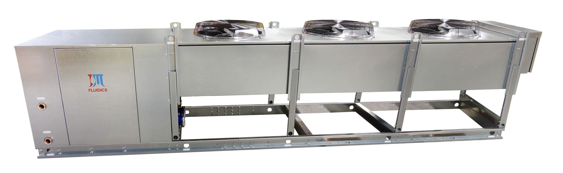 Air-cooled process chiller model PSA25D Side View