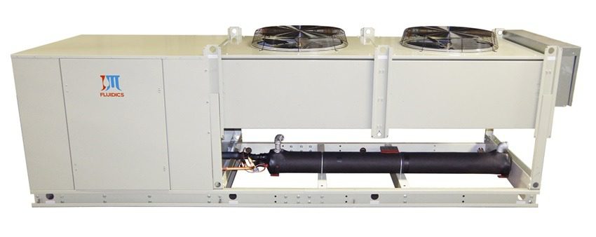 PZA14SL6 (13 Ton Air-Cooled Chiller) – with Shell & Tube Evaporator Shown with Optional Custom Painted Color (Powder Coated)